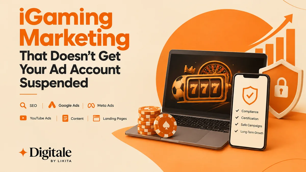 Cover illustration for the blog post: iGaming Marketing That Doesn't Get Your Ad Account Suspended