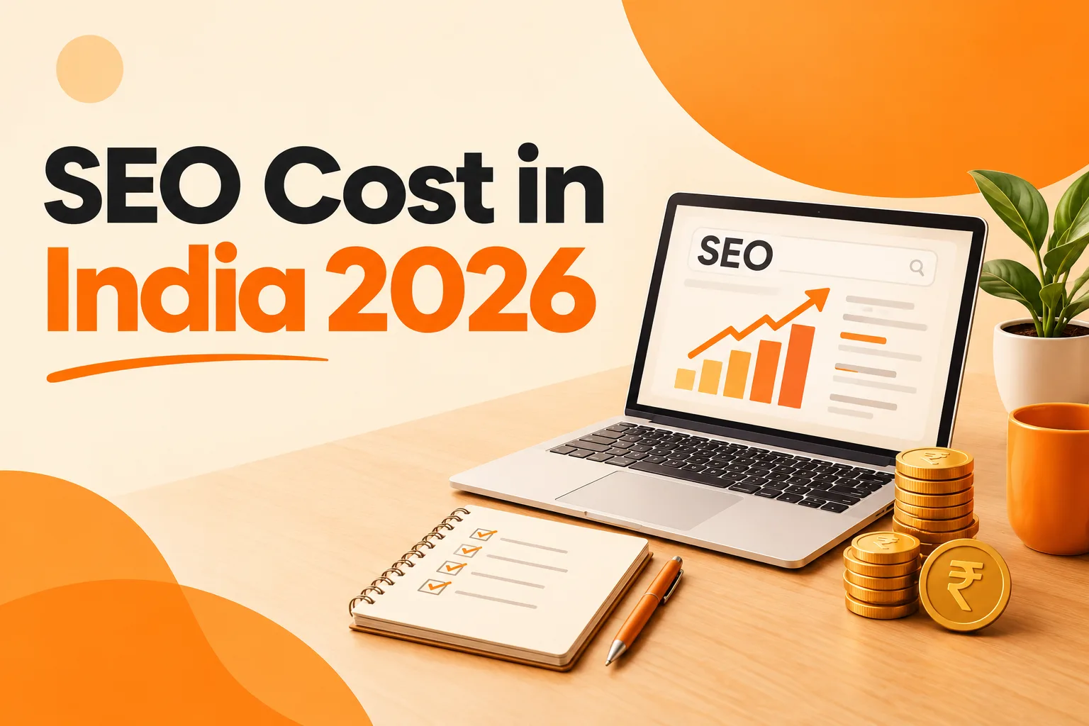 Cover illustration for the blog post: SEO Cost in India 2026: What ₹15,000 to ₹1,00,000 a Month Actually Buys