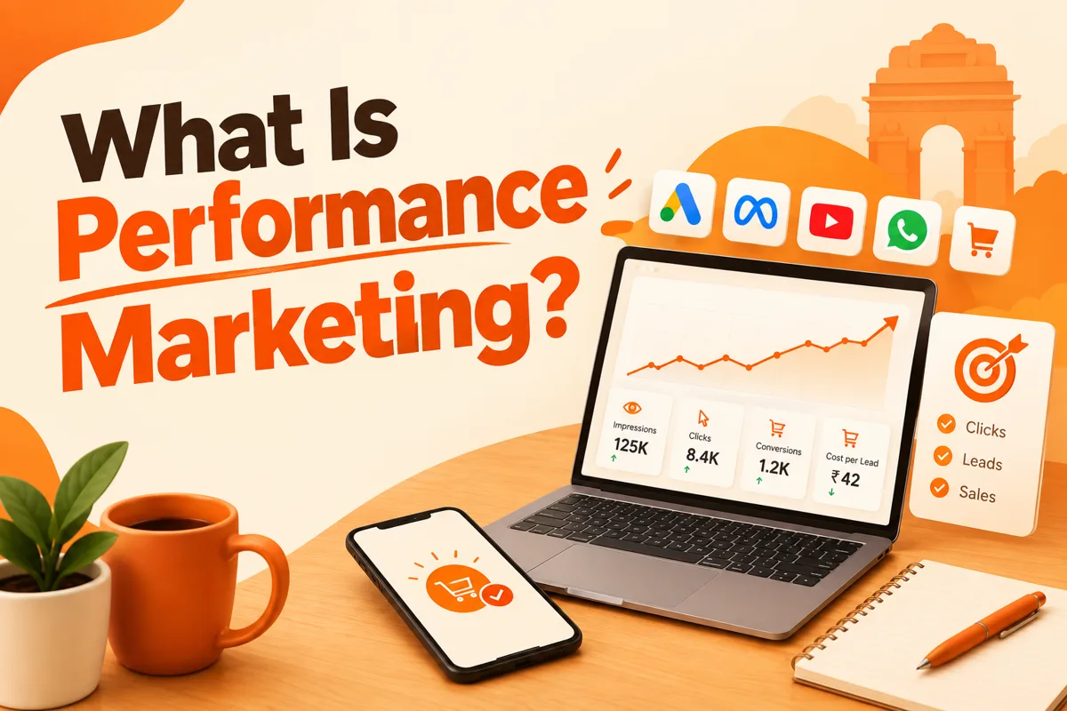 Cover illustration for the blog post: What Is Performance Marketing? A 2026-27 Guide for Indian Businesses